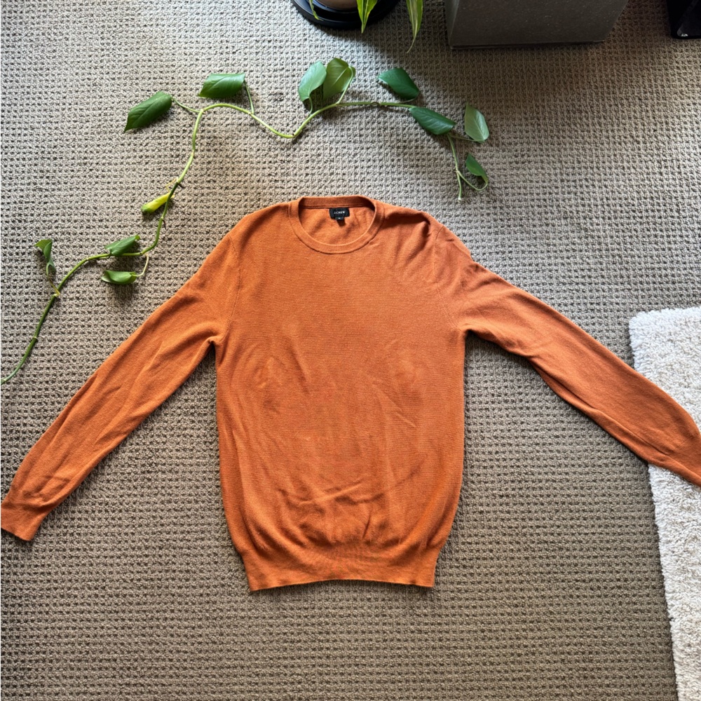 J. Crew Orange Crewneck Sweater